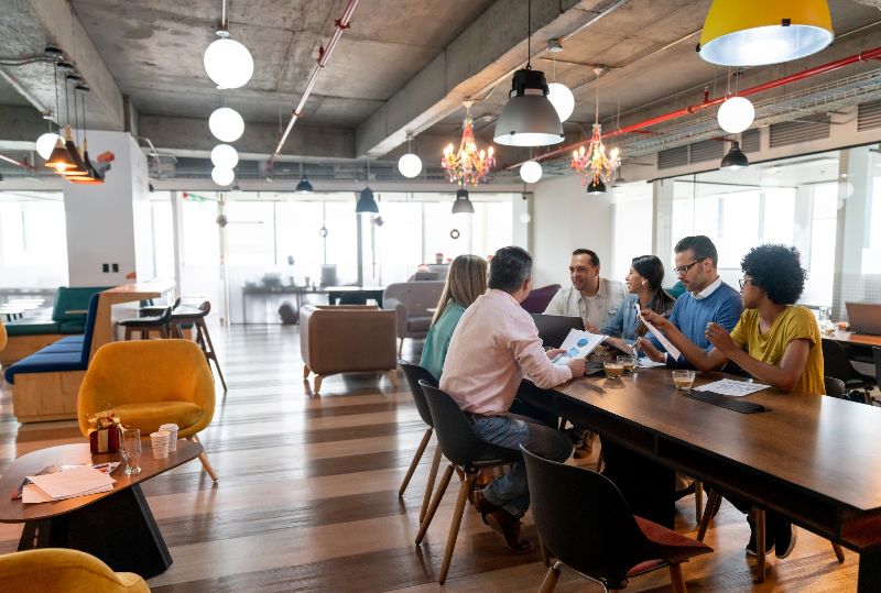 Connecting with others at an Urban Office space