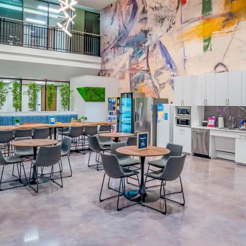 Cafeteria in 53 West location from Urban Office